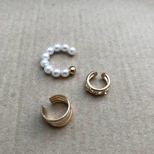 Set of 3 ear cuffs